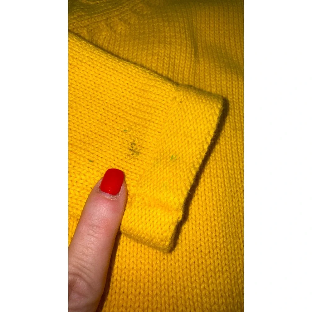 Carter's Toddler Yellow Knit Cardigan Rainbow Buttons Size 4T‎